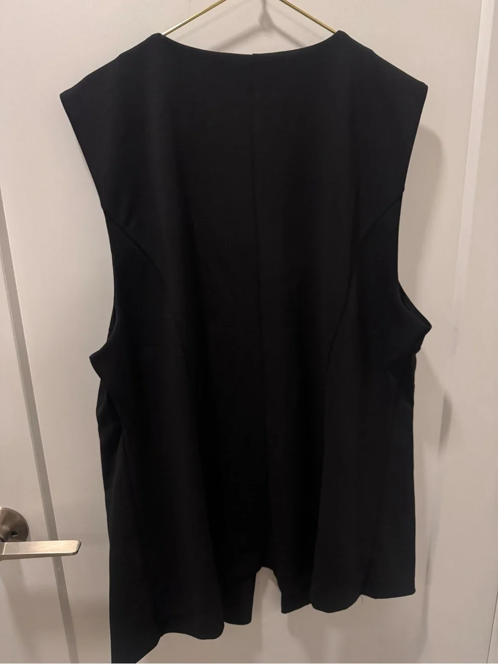 Brand new H&M chic Sleeveless Black Button-Front Vest size XL - Picture 3 of 3